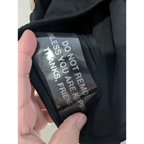 TA3 Plungey Contour One Piece Swimsuit Black Oat Corset Back Shaping M NWT - Picture 9 of 10